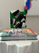 Load image into Gallery viewer, Green with black and white stripe 1
