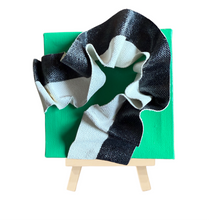 Load image into Gallery viewer, Green with black and white 2
