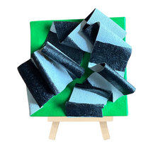 Load image into Gallery viewer, Green with black and white stripe 1
