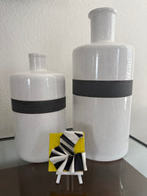 Load image into Gallery viewer, Chartreuse with black and white stripe
